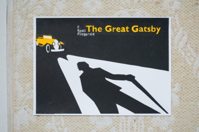 Post card for The Great Gatsby by F. Scott Fitzgerald